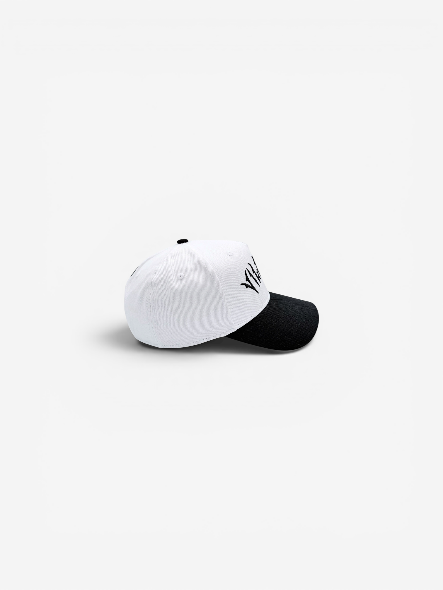 VILEBOY™ Gothic Logo Cap in White/Black-thumbmail-3